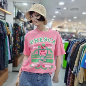 베네통/애플아울렛/면100% 피그먼트  티셔츠/BATSA9531