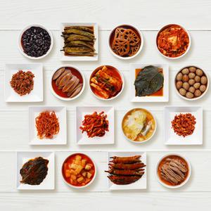 [반찬4종 1kg] 건새우고추장+메추리알+간장깻잎+무말랭이