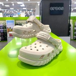 CROCS HC02 듀엣맥스 2 클로그 남녀공용 스투코 베이지 밴드 조절가능 편한 굽이 탄탄