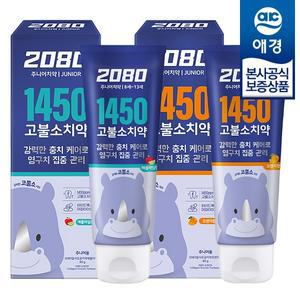 [애경] 2080 키즈 1450 고불소 주니어 치약 80g x3개
