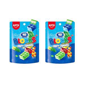 아모스 4D블록스 프루티 구미 56g 2개 블록젤리
