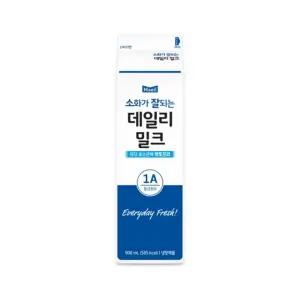 매일유업 소화가 잘되는 데일리 밀크 900ml 2개입/냉장무배/흰우유