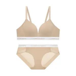 [국내매장판] 코데즈컴바인 INNERWEAR 톤온톤 컬러밴딩 노와이어 브라팬티세트_스킨 CCWRPB52SK 116500