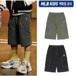 [MLB키즈](강남점)(백화점 공식)(백화점 공식) 25SS 베이직 아웃도어 오버핏 카고 6부 팬츠 (2color) 7...