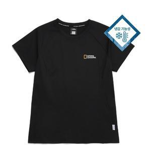 [내셔널지오그래픽](강남점) N242WTS410 여성 쿨맥스 스몰로고 반팔 티셔츠