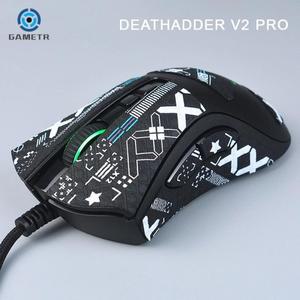 잠자리마우스스티커 DEATHADDER V2 PRO 게이밍 무선 마우스  마우스 그립 테이프 스케이트 수제 스티커 미