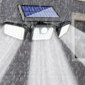 3방향 LED 태양광 충전식 야외 벽등 조명등 센서등 센서등 센서벽등 계단등 복도등 정원등