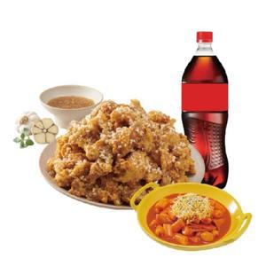 [노랑통닭] (레귤러/순살)알싸한마늘치킨+떡볶이+콜라1.25L