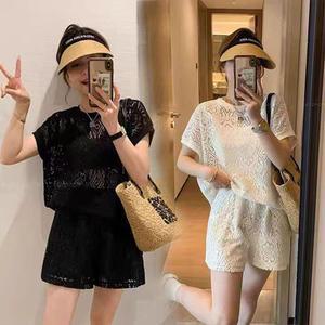 호린 펀칭 반팔티 반바지 셋업_i