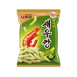 농심 와사비새우깡 70g 5개 알싸한 톡쏘는