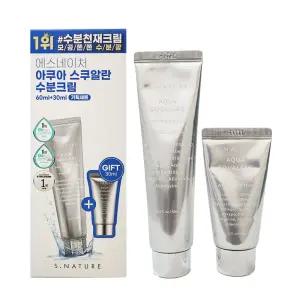 에스네이처 아쿠아 스쿠알란 수분크림 60ml + 30ml