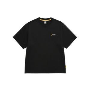 NATIONALGEOGRAPHIC N255UTS909 세미오버핏 수피마 반팔 티셔츠 CARBON BLACK