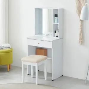 솔트 베이직 600 화장대 스툴 세트 mct040