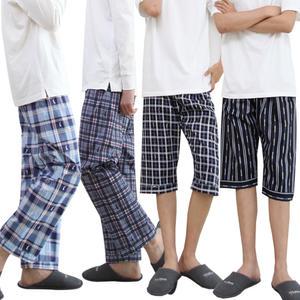 남성 특면 체크 7부 9부 슬레진저 남자 잠옷 빅사이즈 홈웨어 잠옷바지 하의