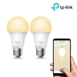 Tapo L510E(2팩) 스마트 조광 전구 LED 조명 IoT 구글홈 절전