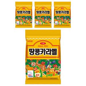 크라운 땅콩카라멜, 324g, 4개