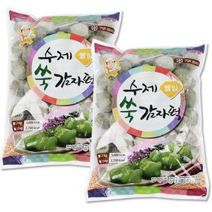 수제 쑥감자떡 2kg 2개 /감자송편