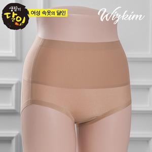 [위즈킴] 프리컷팅 무봉제 몸매보정 똥배 뱃살 보정팬티 PT6106