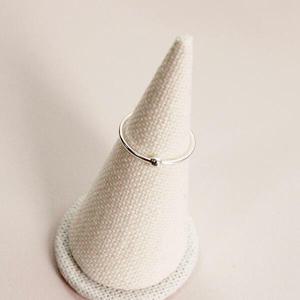 아트박스/폭스타일 [실버] 볼 보 반지
