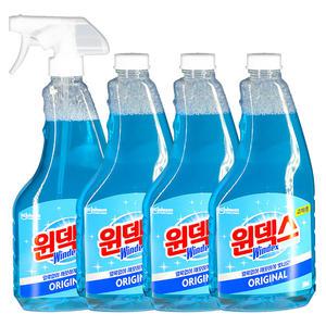 윈덱스 유리세정제 500ml 본품1개+교체용3개