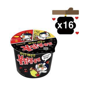 삼양 불닭볶음면 큰컵 105g x 16개