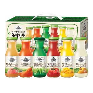 가야농장 종합 6종 음료선물세트 180ml 36병 (소박스 3박스)