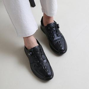 [디아]남성 무늬 천연가죽 이지 다이얼 키높이 로퍼 4cm