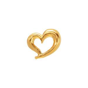 갤러리아 여자 순금 한쪽 침 귀걸이 하트 24K 0.38g