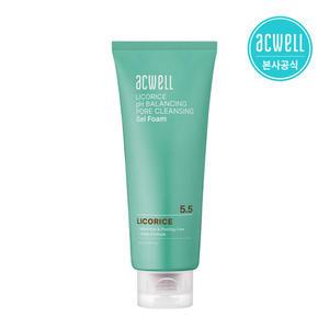 [공식] 아크웰 감초수 PH밸런싱 포어 클렌징 젤 폼 160ml(+랜덤3매)