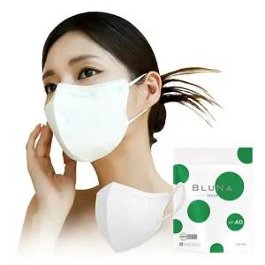 블루나 KF-AD 2D 100매 대,중 화이트 비말마스크 새부리형