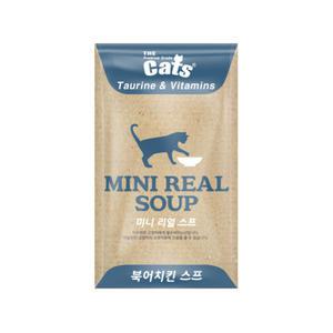 더캣츠 미니리얼 북어치킨스프 40g 고양이스프 습식사료