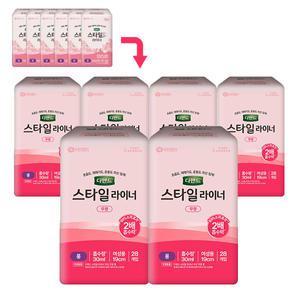 디펜드 요실금 팬티 라이너 무향 롱 28매x6팩 성인용기저귀