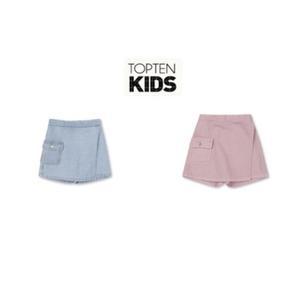 [롯데백화점]탑텐키즈 여아) 테마 Y2K 에코 데님 스커트 MKE2RS2212