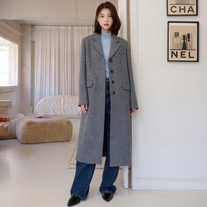 [올리브데올리브](광주신세계)[인플루언서 착장] 울혼방 클래식 롱 단직 코트 OW4WHA51