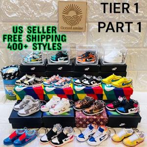 1부 - Jordan SB Dunk 키 체인 수집용 미니 신발 키링 디스플레이 상자 함