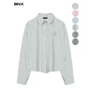 [하프클럽/BNX]여성 스트라이프 이니셜 자수 셔츠