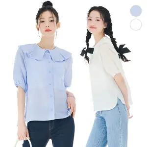 (체이스컬트) 빅카라 BLOUSE/2Color