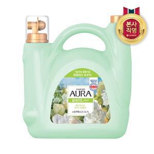 [엘지생활건강]AURA 실내건조 용기 5.7L 대용량 섬유유연제 스모키머스크