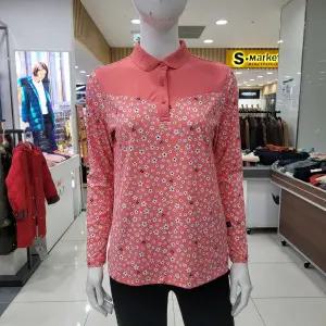 [모다아울렛][피에이티]플라워 요꼬에라 티셔츠 1KX25232_US