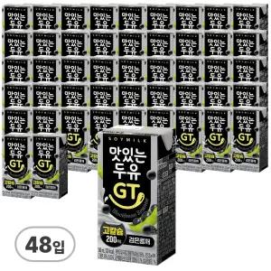 맛있는 두유 GT 고칼슘 검은콩깨 190ml 48입