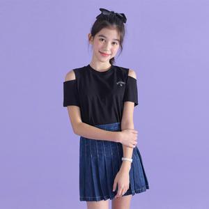 [디디오] G.안시 어깨 트임 반팔 티 GXUTO08