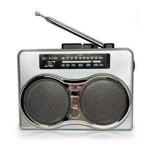 레트로 FM AM 라디오 듀얼 스피커 스테레오 빈티지 카세트 테이프 기계 회전식 안테나 원예 낚시용 3.5mm