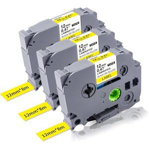 Lonitul 브라더 라벨 테이프 옐로우 TZe-631 12mm 0.47
