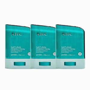 AHC 내추럴 퍼펙션 더블 쉴드 선스틱 14g (SPF 50+) 초록색 3개