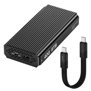 냉각팬 USB4 40G 썬더볼트4 NVMe M.2 SSD 인클로저 E3 외장케이스