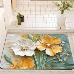 샤워 매트 욕실 주방 규조토 빨아쓰는 욕 발 3D (3vqM1)