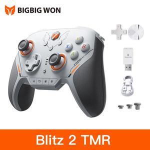 BIGBIG Won Blitz 2 Pro Starburst 무선 게임 패드 탄소 필름/스위치/PC/ios/Android용 TMR 에디션