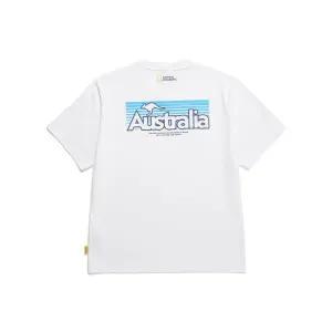 매장정품 내셔널지오그래픽 NATIONALGEOGRAPHIC N242UTS990 오스트레일리아 컨셉 그래픽 반팔 티셔츠 WHITE