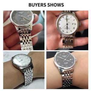 Tissot 1853 Le Locle T41/T006 남성용 시계 팔찌 19mm 시계 밴드 액세서리 용 고품질 스테인레스 스틸 시
