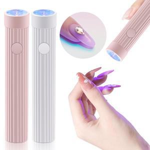 YIKOOLIN 휴대용 UV/LED 펜 모양 네일 램프, 젤 광택제 프레스 무선 충전식 USB 드라이어, 1 PC